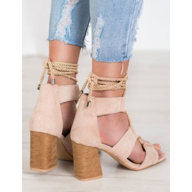 Seastar Sandali legati su un bar marrone 1