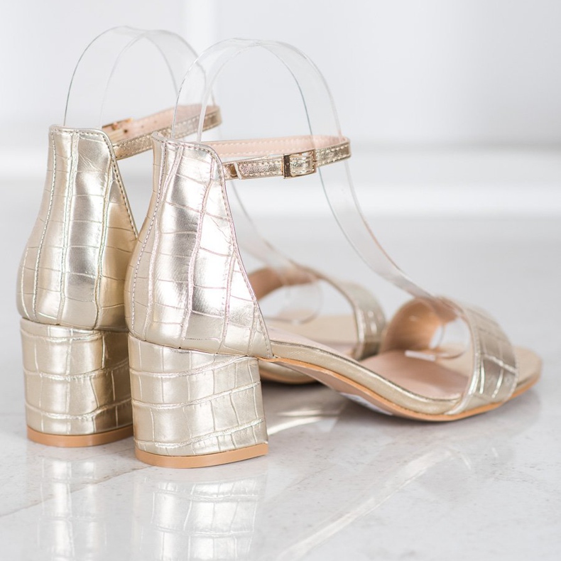 Seastar Sandali Con Ecopelle d'oro 2