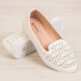 Seastar Signori traforati con cristalli bianco 1