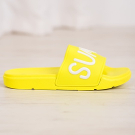 SHELOVET Pantofole di gomma giallo 2