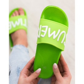 SHELOVET Pantofole di gomma verde 1