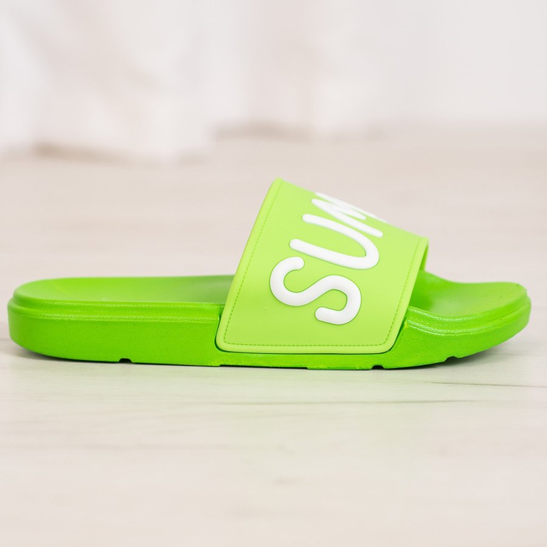 SHELOVET Pantofole di gomma verde 2