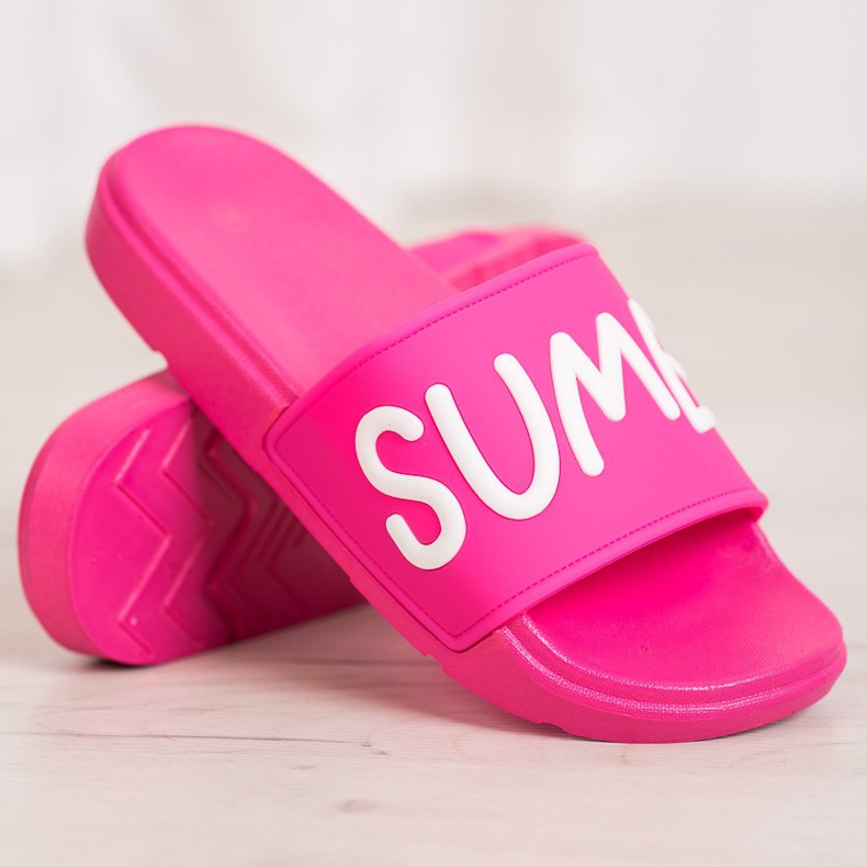 SHELOVET Pantofole di gomma rosa 1