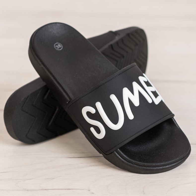 SHELOVET Pantofole di gomma nero 1
