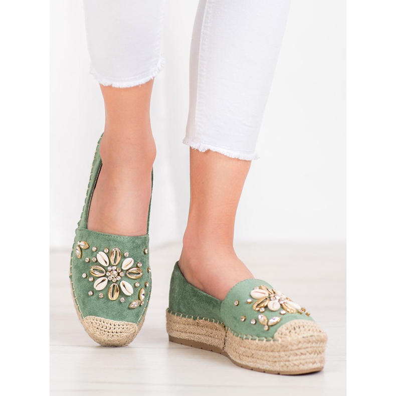 Seastar Espadrillas Con Ornamenti verde 2