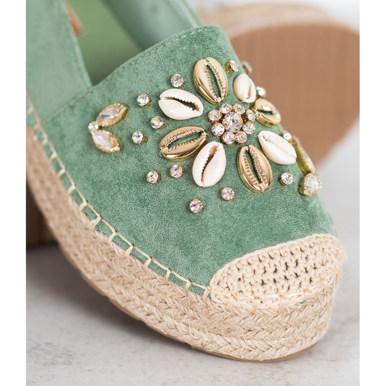 Seastar Espadrillas Con Ornamenti verde 1