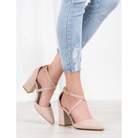 Seastar Décolleté in camoscio beige 1