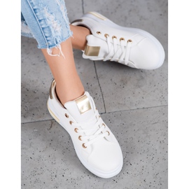SHELOVET Scarpe sportive alla moda bianca 1