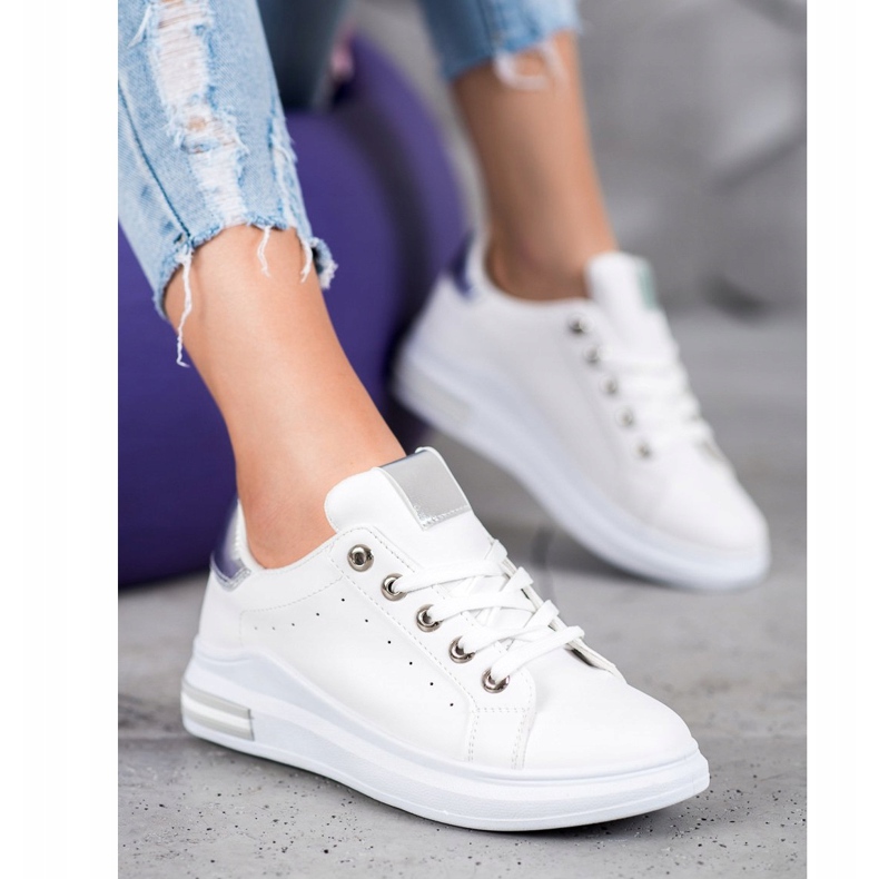 SHELOVET Scarpe sportive alla moda bianca 1