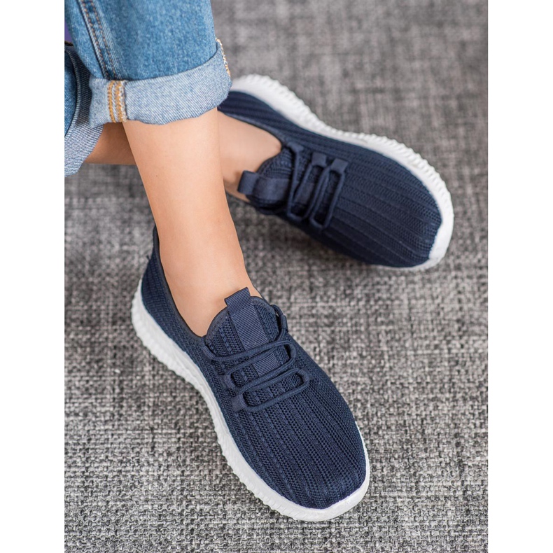 SHELOVET Scarpe sportive in tessuto blu 2