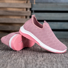 Diamantique Scarpe sportive slip-on rosa 2