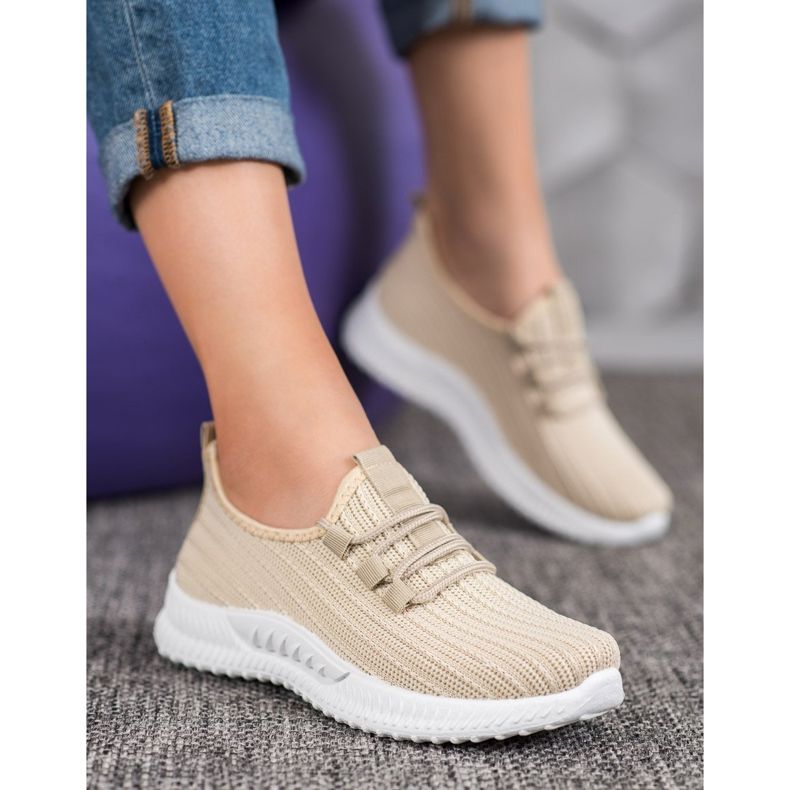 SHELOVET Scarpe sportive in tessuto marrone 2