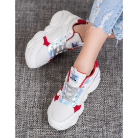 SHELOVET Scarpe sportive comode bianco 2