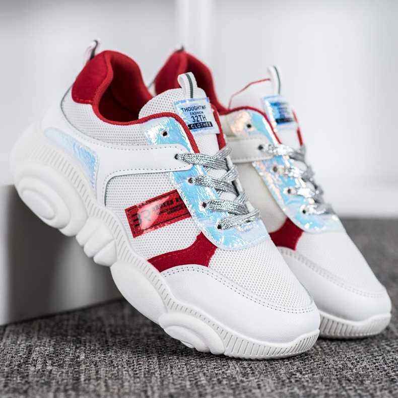 SHELOVET Scarpe sportive comode bianca 1