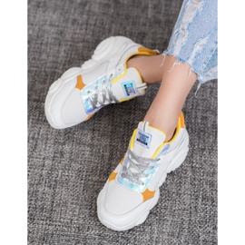 SHELOVET Scarpe sportive comode bianco 1