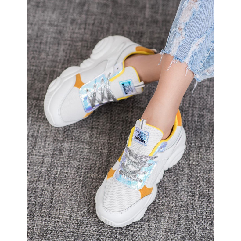 SHELOVET Scarpe sportive comode bianco 1