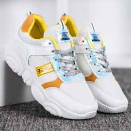 SHELOVET Scarpe sportive comode bianco 2