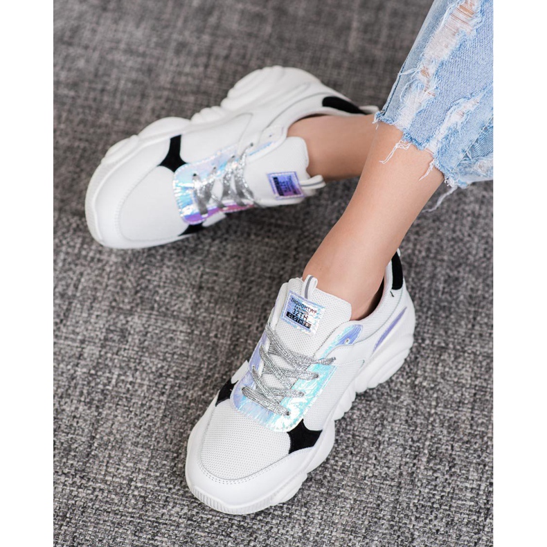 SHELOVET Scarpe sportive comode bianca 1