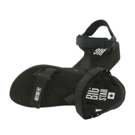 Sandali in tessuto Big Star 274A349 nero 4