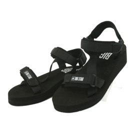 Sandali in tessuto Big Star 274A349 nero 3