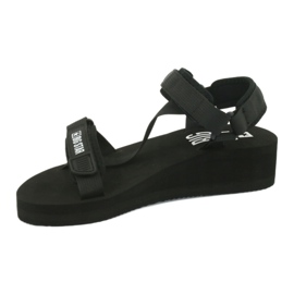 Sandali in tessuto Big Star 274A349 nero 2