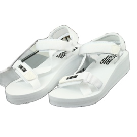 Sandali in tessuto Big Star 274A351 bianco 3