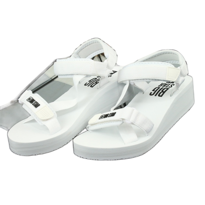 Sandali in tessuto Big Star 274A351 bianco bianca 3
