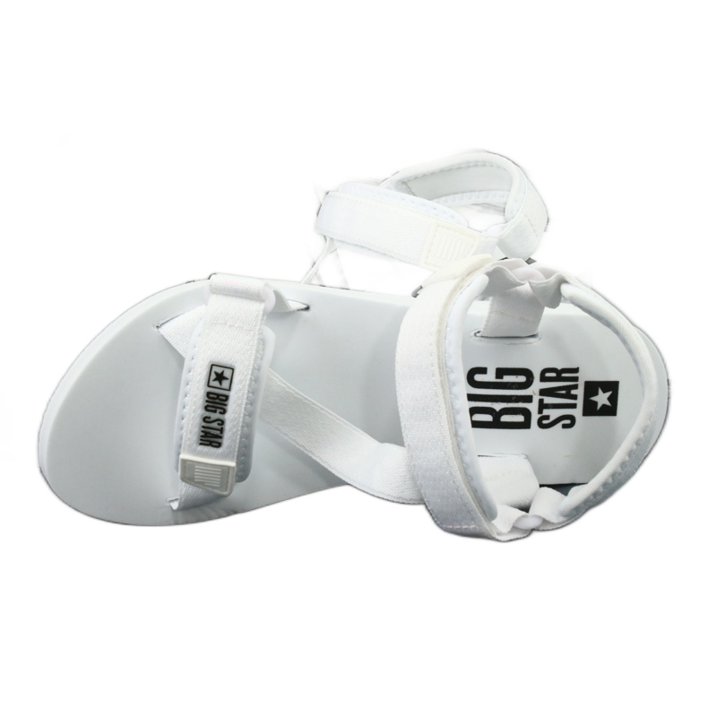 Sandali in tessuto Big Star 274A351 bianco 4
