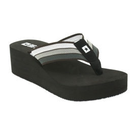 Infradito Big Star sulla zeppa 274A300 nero grigio 1