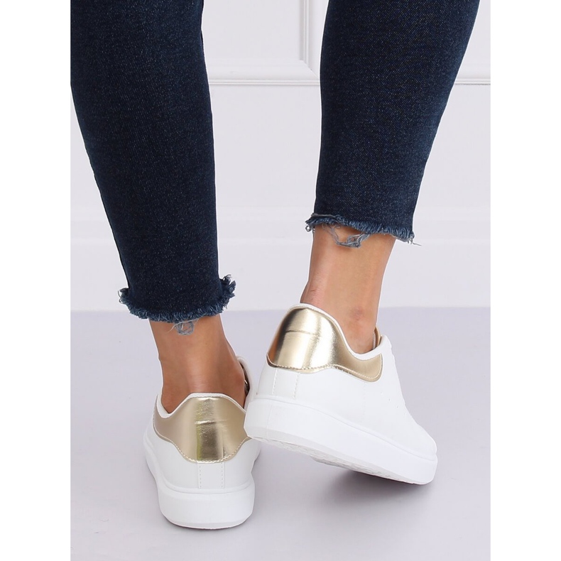 Sneakers da donna bianche LA85P Oro bianca 1