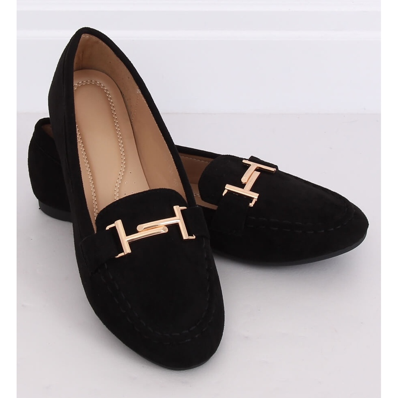 Mocassini neri da donna 99-13A Black nero 1