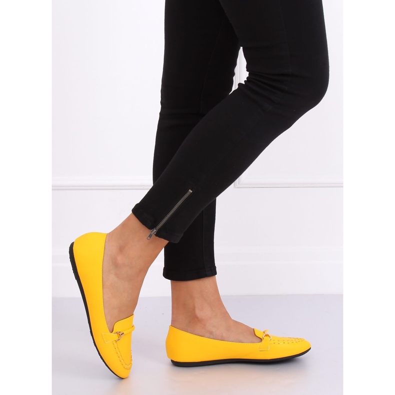 Mocassini donna miele A8636 Giallo 1