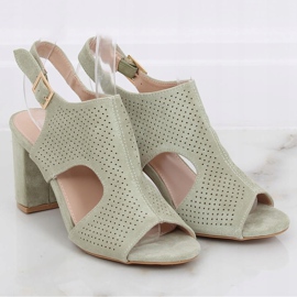 Sandali tacco alto celadon 99-33A Verde 1