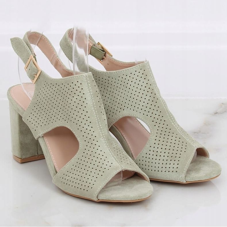 Sandali tacco alto celadon 99-33A Verde 1