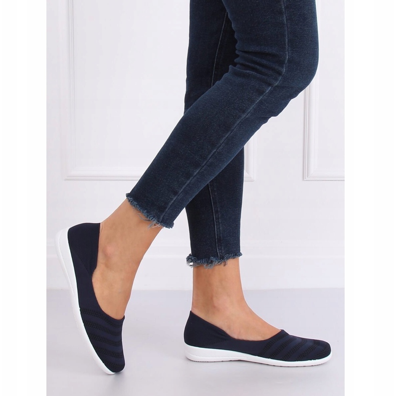 IC03 Ballerine in rete blu navy navy 2