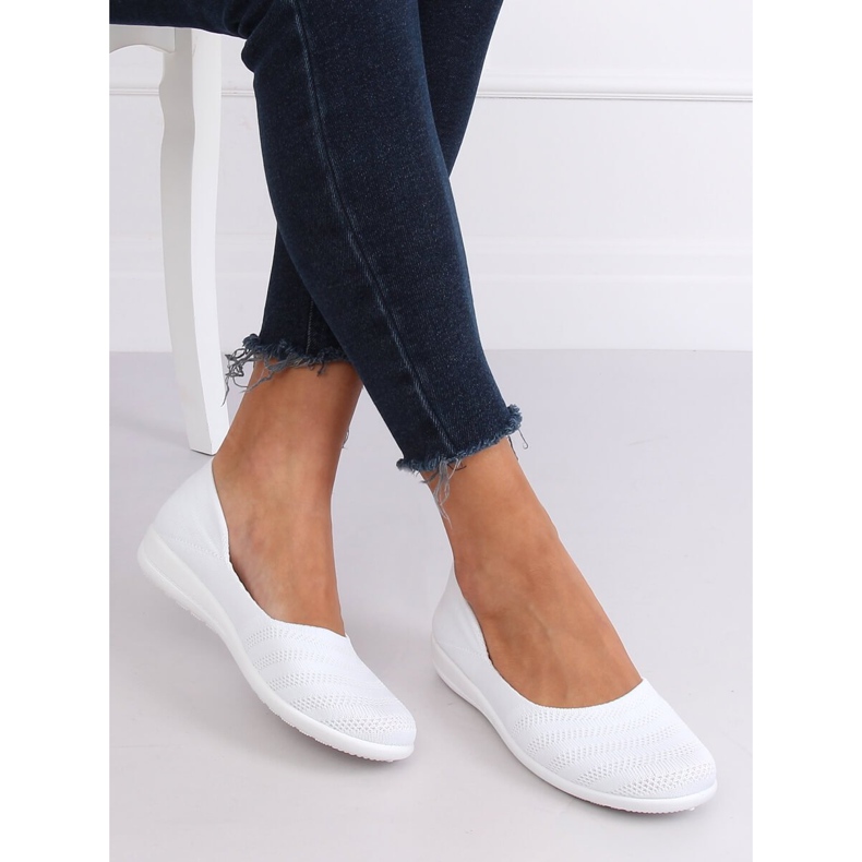 IC03 Ballerine in rete bianca bianco 2