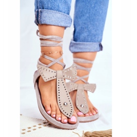 Lu Boo Sandali da donna allacciati grigi Japanese Mara grigio 2