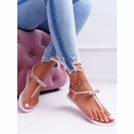 LU BOO Sandali da donna Infradito Meliski con paillettes Rosa Lomba 2