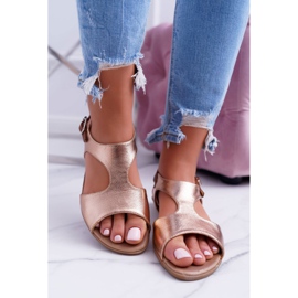 Sandali Kongito oro chiaro d'oro 2