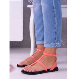 Lu Boo Sandali donna romana Lento Neon Pink rosa 1