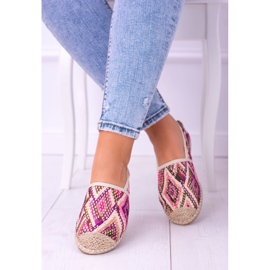 Lu Boo | Espadrillas Bimbi Slip-on in lino da donna multicolore 1