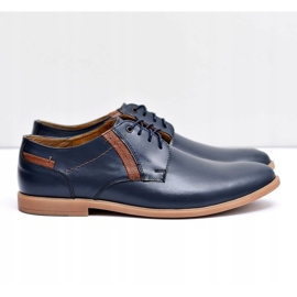 Bednarek Polish Shoes Scarpe Brogue da Uomo Bednarek Pelle Blu Navy Millo 2