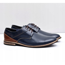 Bednarek Polish Shoes Scarpe Brogue da Uomo Bednarek Elegant Leather Navy Blue Marcelo blu navy 1
