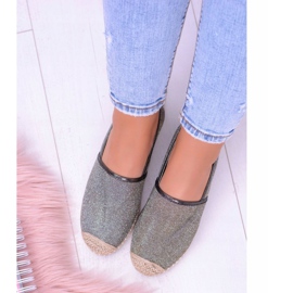 Lu Boo Glitter Espadrillas Slip On da donna Miravet beige d'oro 2
