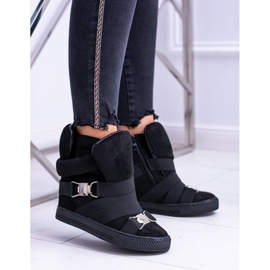 Sneakers Donna Lu Boo Con Elastici Nero Décolleté 1