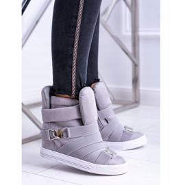 Sneakers Lu Boo da donna con fasce elastiche Décolleté grigie grigio 1