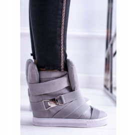 Sneakers Lu Boo da donna con fasce elastiche Décolleté grigie grigio 2