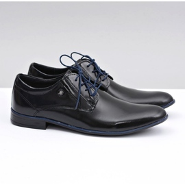 KOMODO Scarpe eleganti in pelle nera di Massimiliano nero 1