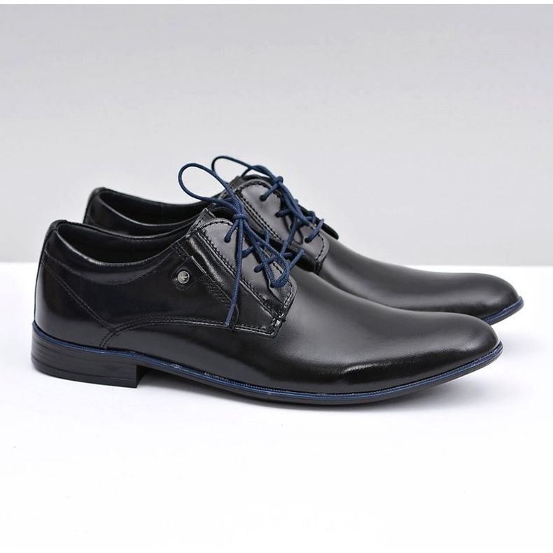 KOMODO Scarpe eleganti in pelle nera di Massimiliano nero 1