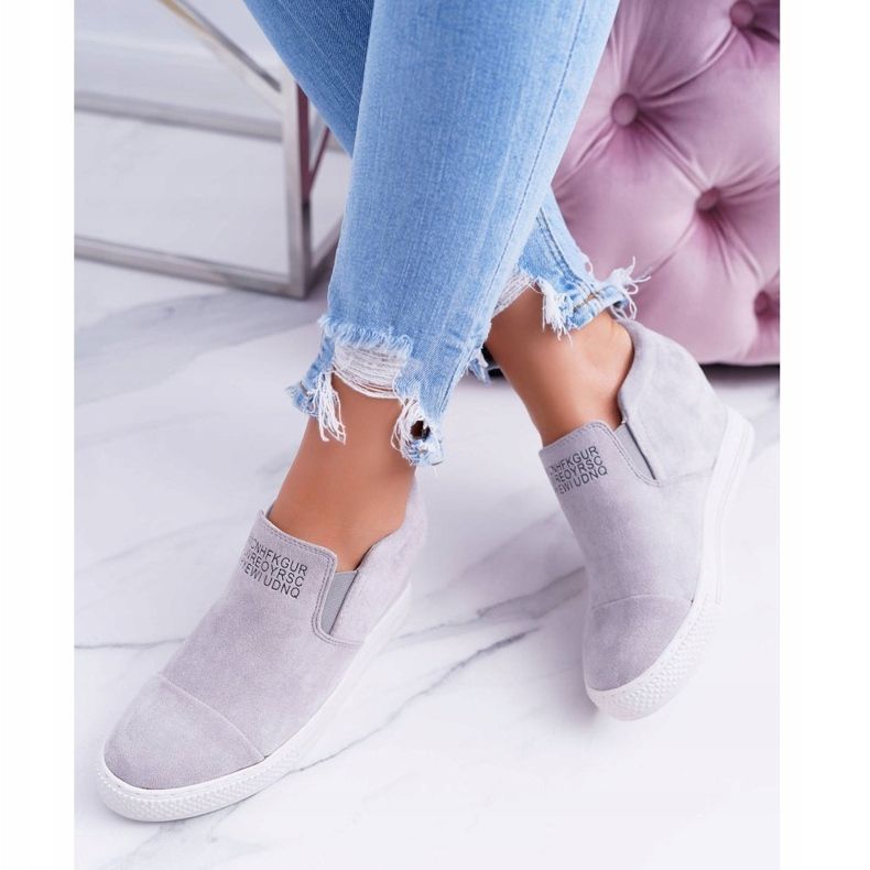Sneakers Snekers da Donna Lu Boo Slip Grigie Kaori grigio 2